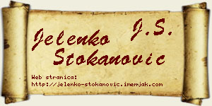 Jelenko Stokanović vizit kartica